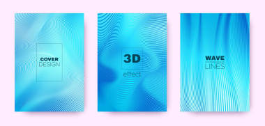 3d 線設計。波流形狀。霓虹燈現(xiàn)代 