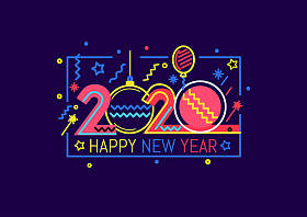 新年会徽2020号设计
