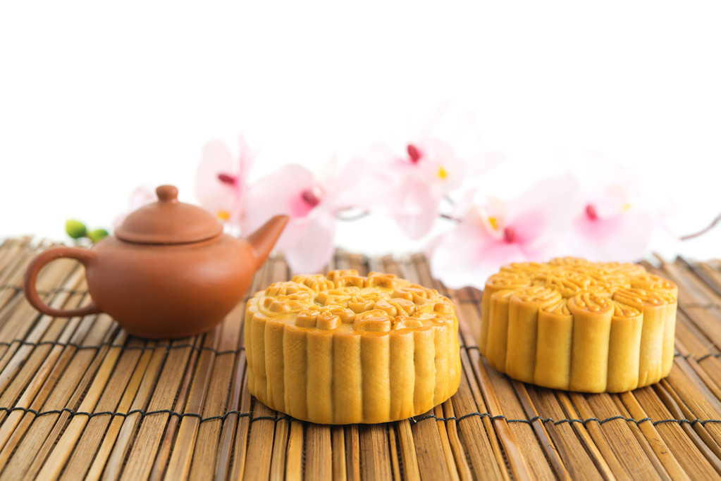 传统的棕色月饼图片