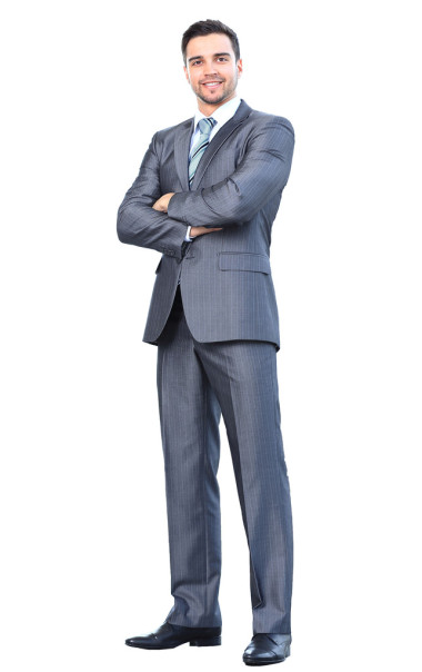 年輕快樂微笑開朗的業(yè)務(wù)的人的全身畫像