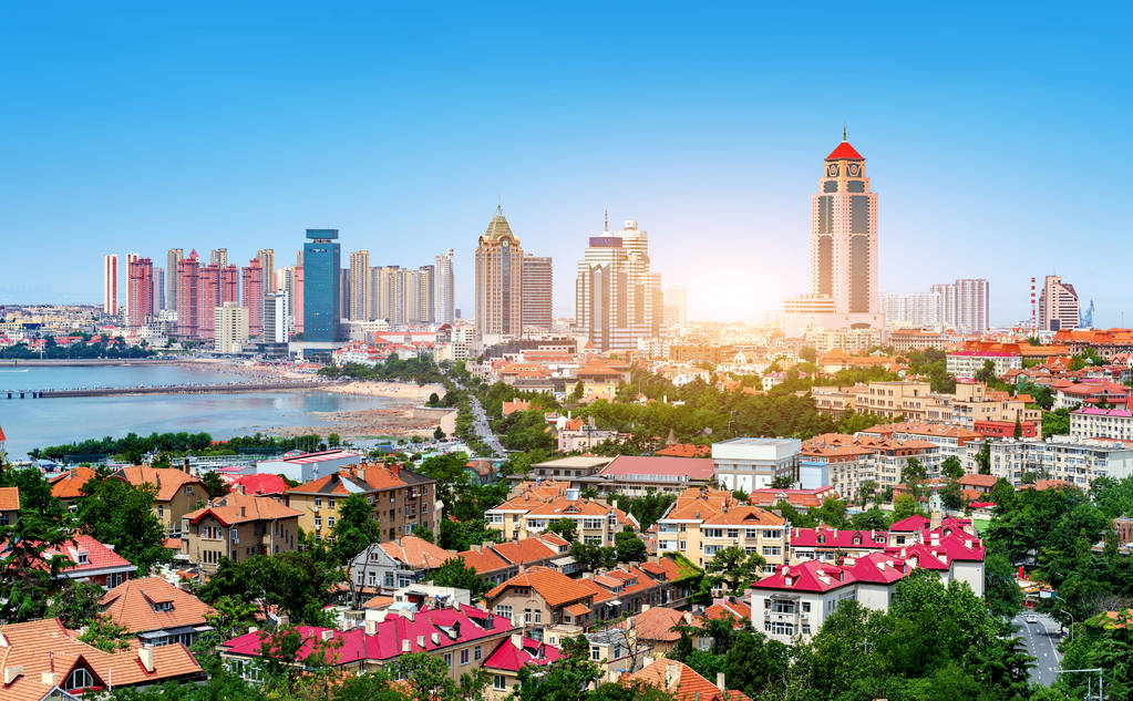 中国青岛的德国风格历史建筑 中国青岛的德国风格历史建筑