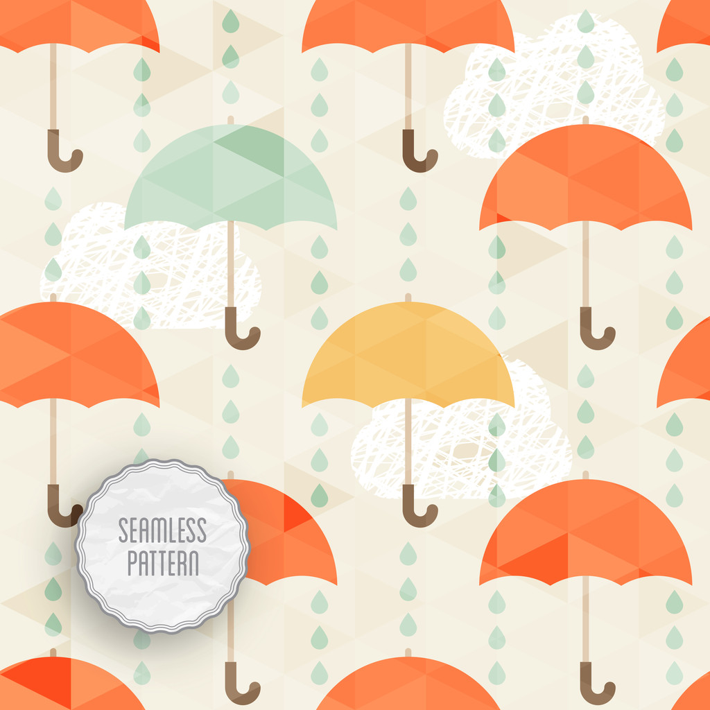 无缝模式与伞和雨 无缝模式与伞和雨