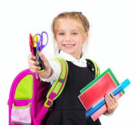 小可爱女孩用文具图片