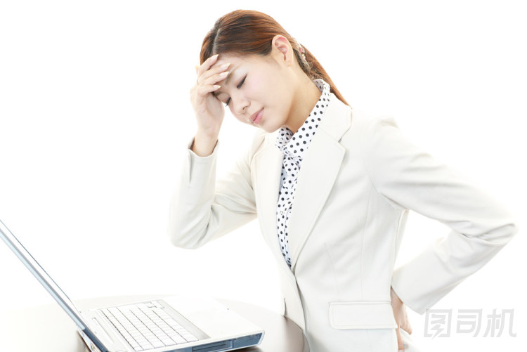 累了年輕的亞洲業(yè)務的女人圖片