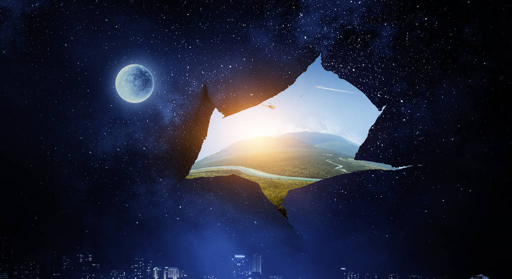 撕破纸孔的效果