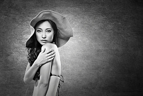 亚洲美女的比基尼泳装