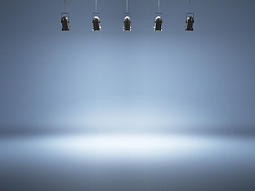 蓝色聚光灯背景灯照片