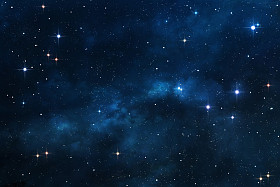 蓝色星云空间背景图片