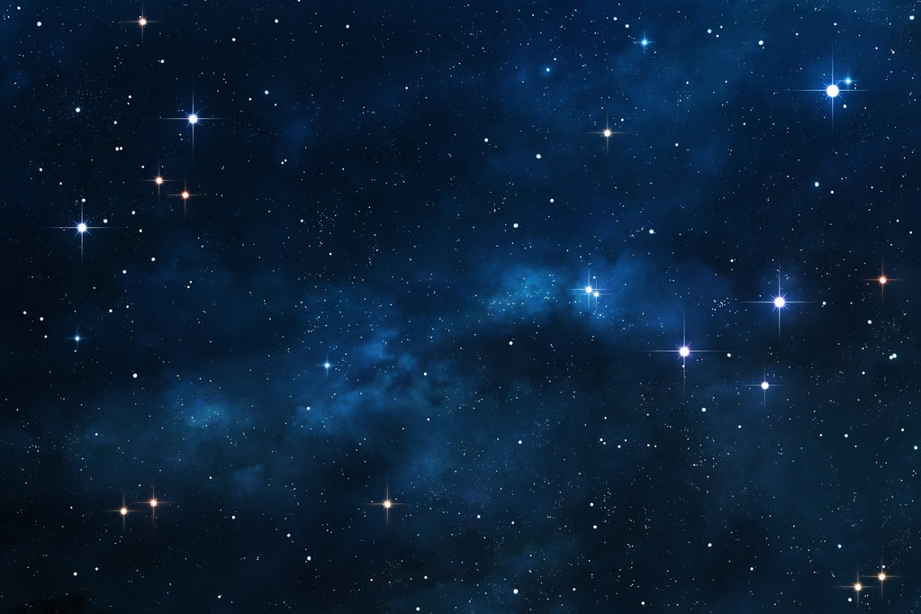 蓝色星云空间背景图片 蓝色星云空间背景图片