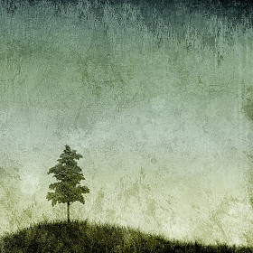 grunge 树草山