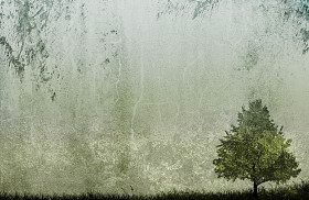 单树上 grunge 纹理