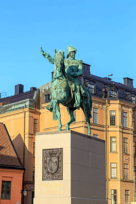 The King Charles Sif John Monument in Stockholm, Sweden