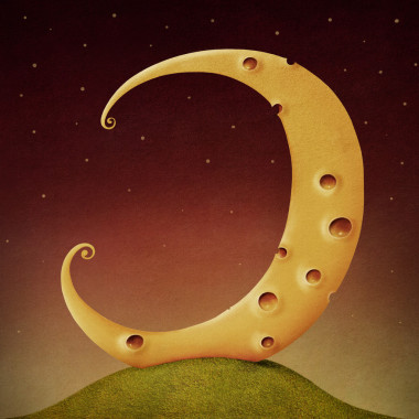 童話故事奶酪月亮照片