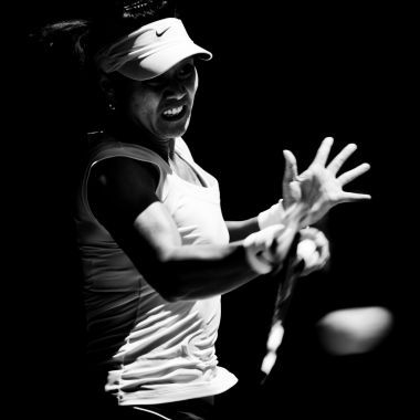 她在她的第四輪中國選手墨爾本-1 月 23 日: 李娜