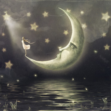 下圖顯示女孩誰(shuí)慕星的天空?qǐng)D片