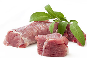 新鲜猪里脊肉图片