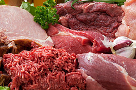 新鲜生肉背景