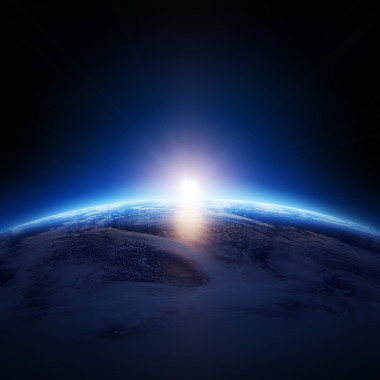 看不到星星云海洋地球日出图片