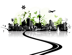 绿色城市图片