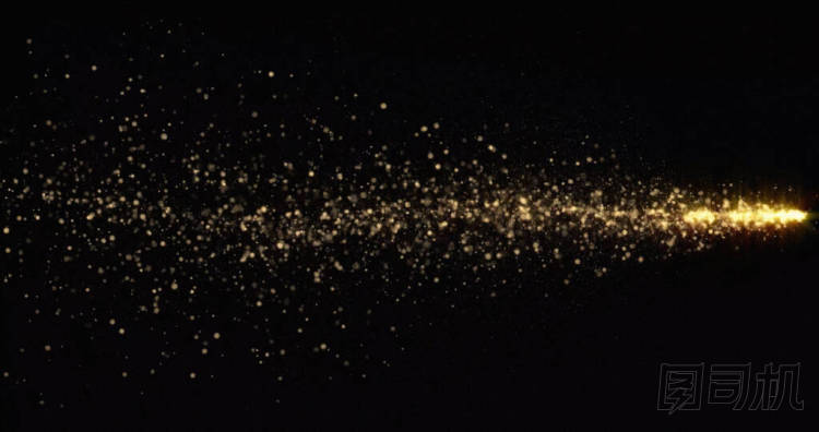 金光閃閃的彗星軌跡,閃閃發(fā)光的尾波. 金光閃閃，金光閃閃，微光閃