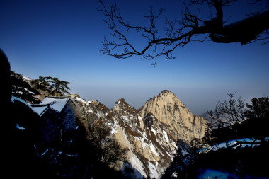 陜西華山山路圖片