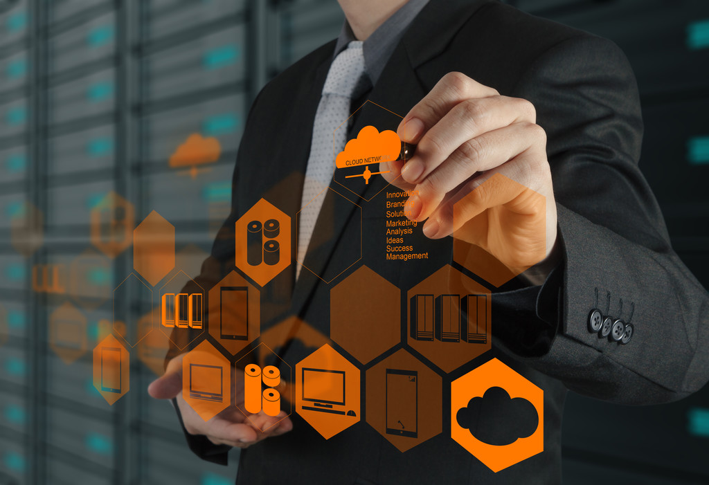 云计算图绘制的商人 云计算图绘制的商人