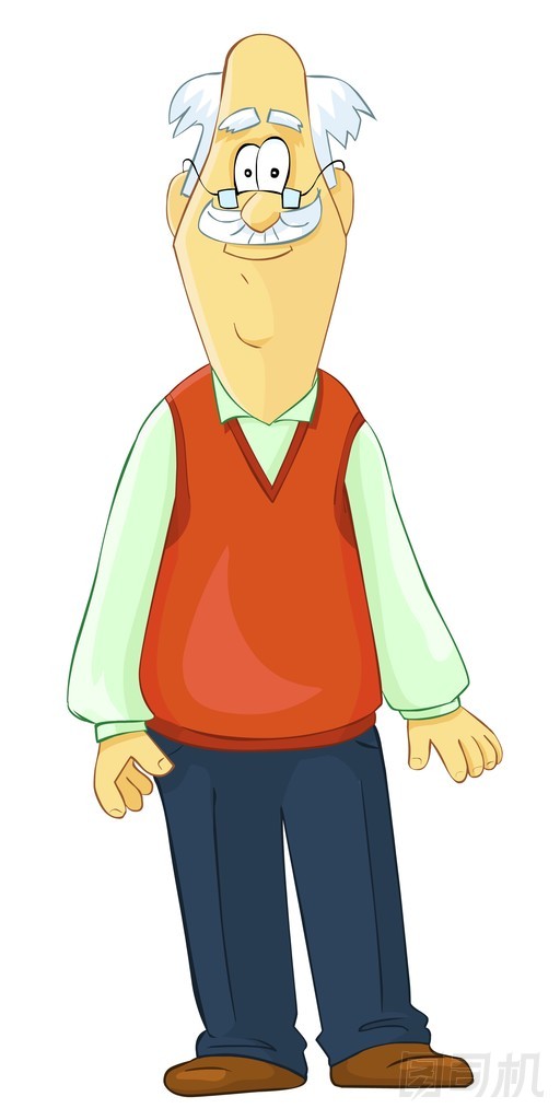 在眼鏡的祖父圖片