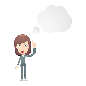 在各种姿势的女商人图片