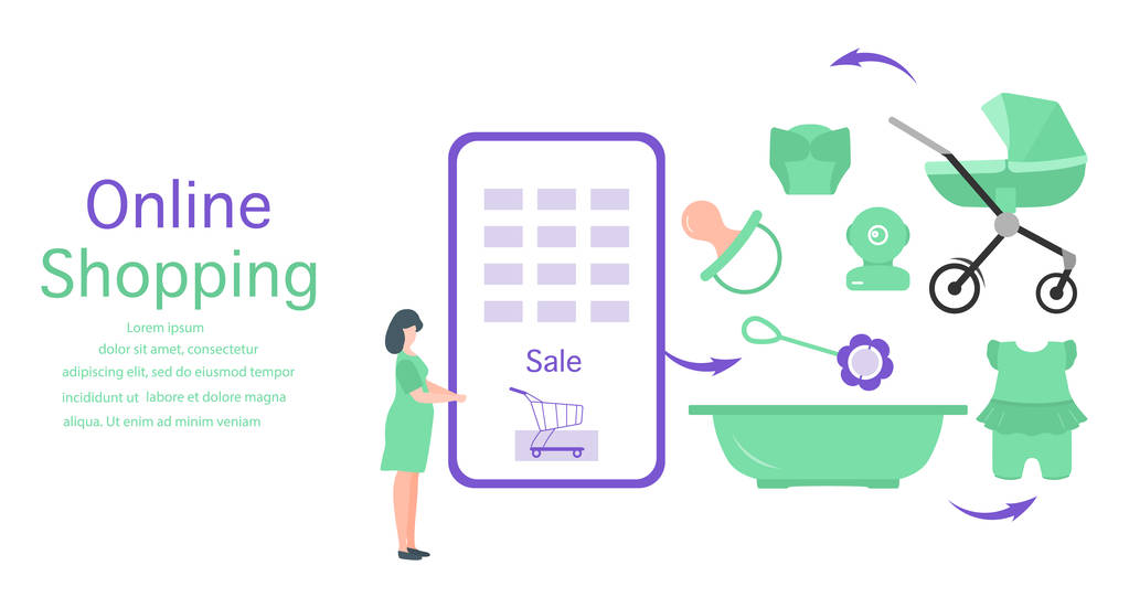 网上购物电话人们婴儿用品照片 网上购物电话人们婴儿用品照片