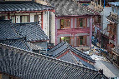 西安老城的屋頂