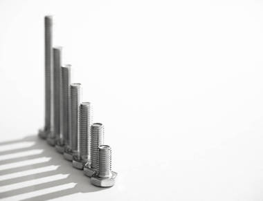 黑白相間的螺栓線