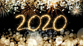 2020年新年烟花背景