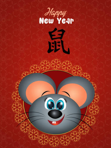 中国新年的老鼠照片