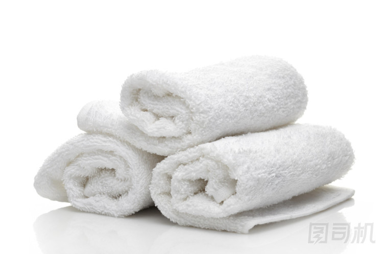 白色 spa 毛巾
