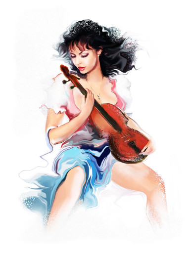 女人演奏小提琴