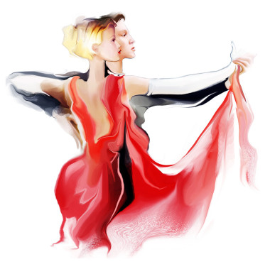 跳探戈的情侶照片