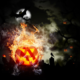 万圣节背景照片