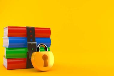 有掛鎖的書圖片