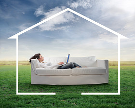 在家里工作照片