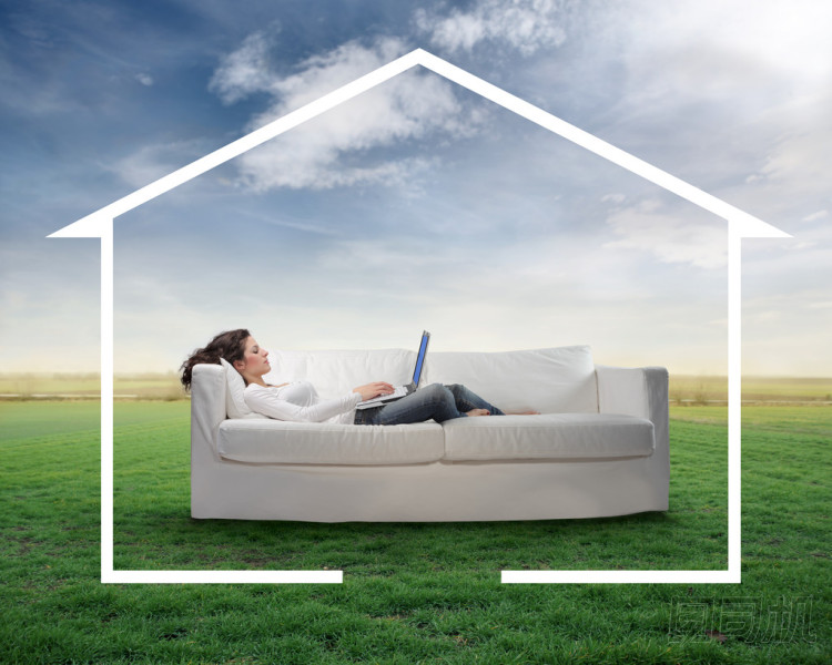 在家里工作照片