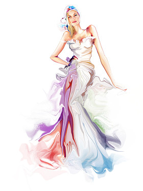 美丽时尚女孩照片