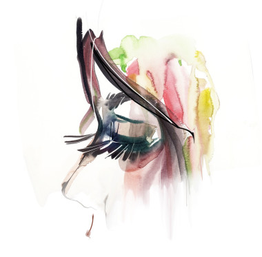 極長睫毛的女人眼圖片