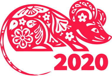 中国鼠年2020生肖日历