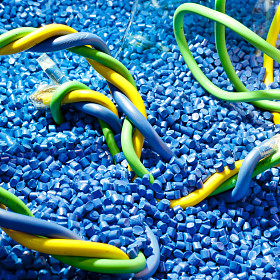 工业塑料颗粒背景