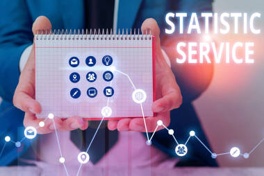 顯示統(tǒng)計服務的書面說明。詳細介紹國際貿易的經濟統(tǒng)計數據的商業(yè)照片