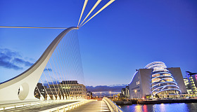 The Samuel Beckett Bridge is in Dublin