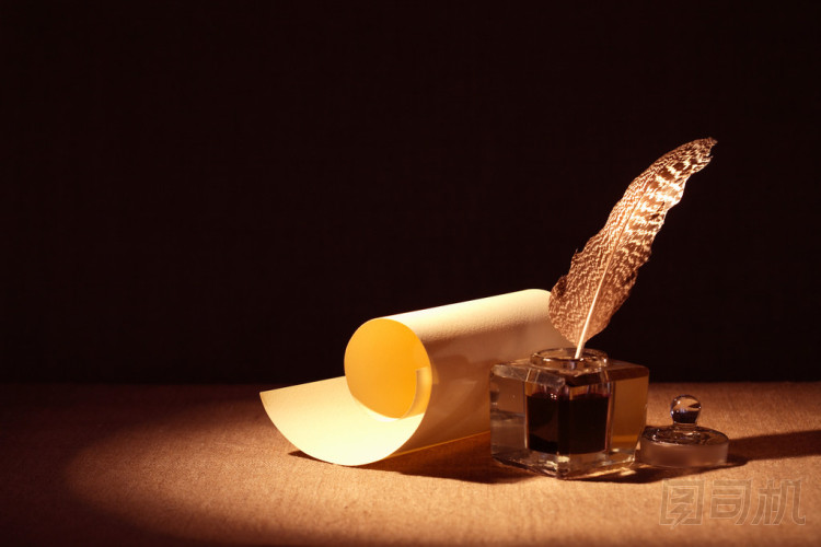 羽毛筆和滾動條