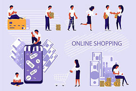 一套网上购物概念