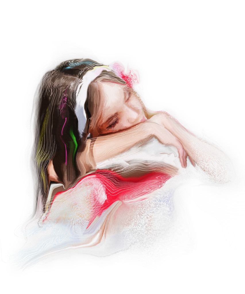 年轻女孩滑倒 年轻女孩滑倒