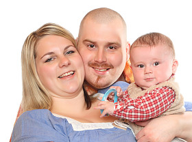 幸福的家庭在一起